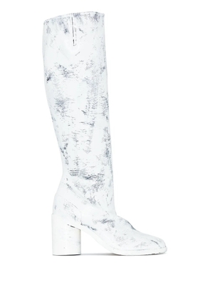 Maison Margiela Tabi Bianchetto 80mm knee-high boots - White