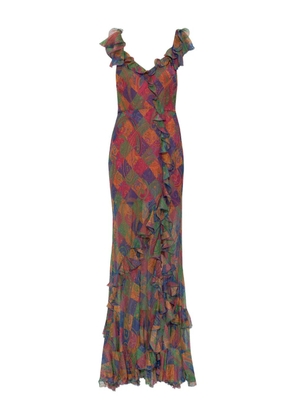 ETRO paisley-pattern maxi dress - Blue