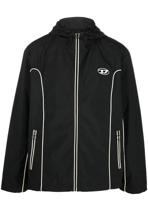 Diesel J-Hives logo-appliqué windbreaker - Black