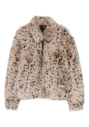 AMIRI zip patterned jacket - Brown