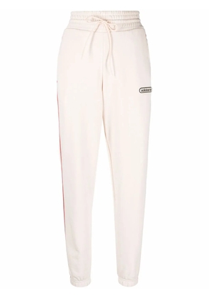 adidas high-waisted slim-fit joggers - Neutrals