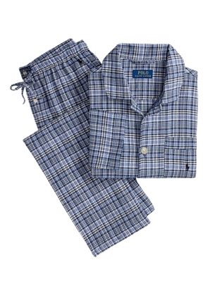 Polo Ralph Lauren long-sleeve flannel pyjama set - Blue