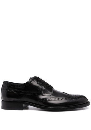 Tod's leather lace-up brogues - Black