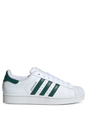 adidas striped superstar ii low-tops sneakers - White