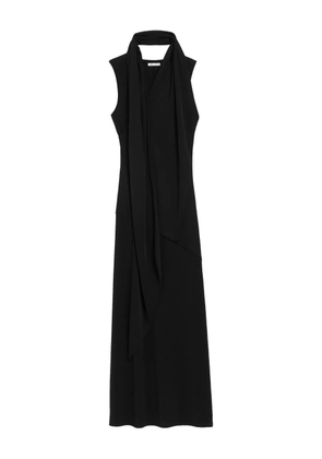 AMI Paris sleeveless lavaliere maxi dress - Black