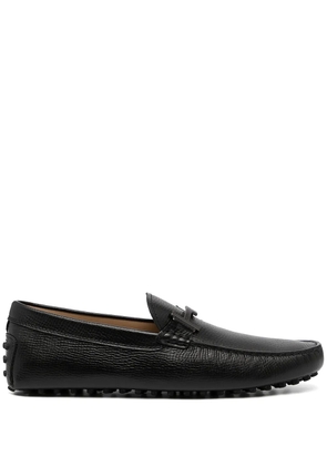 Tod's Gommini textured leather loafers - Black
