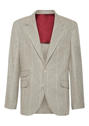 Brunello Cucinelli Deconstructed Cavallo blazer - Neutrals