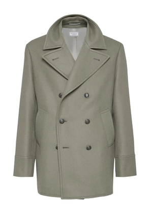 Brunello Cucinelli double-breasted wool coat - Green