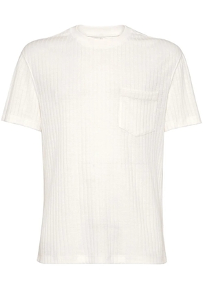 Brunello Cucinelli ribbed round-neck t-shirt - White