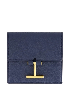 TOM FORD Tara logo-clasp grain-leather cardholder - Blue
