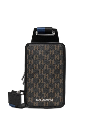 Karl Lagerfeld K/Monogram zip belt bag - Black