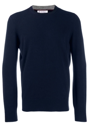 Brunello Cucinelli classic knit jumper - Blue