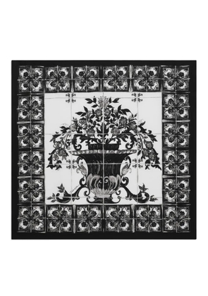 Dolce & Gabbana silk scarf - White