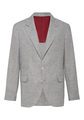 Brunello Cucinelli three-button blazer - Grey