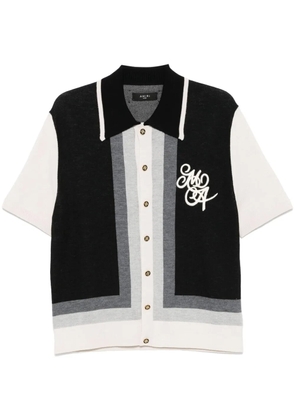 AMIRI MA Swirl polo shirt - Black