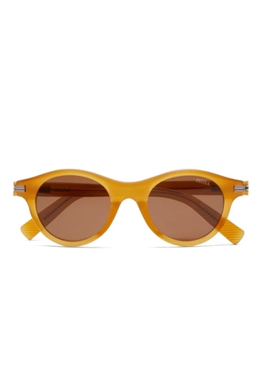 Zegna round-frame sunglasses - Brown