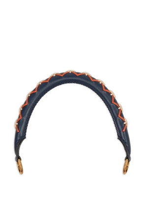 ETRO threading-detail leather bag handle - Blue