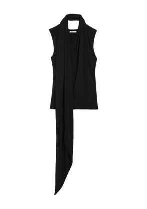 AMI Paris pussy-bow sleeveless top - Black