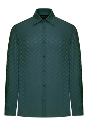 Gucci GG jacquard silk shirt - Green