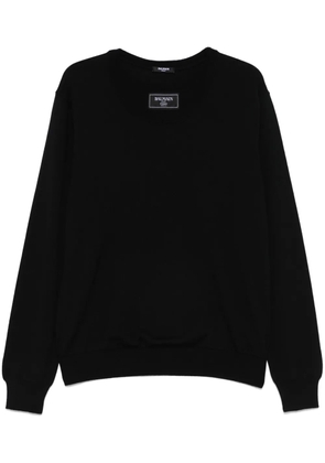 Balmain double-neck sweater - Black
