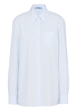Prada jacquard poplin shirt - White