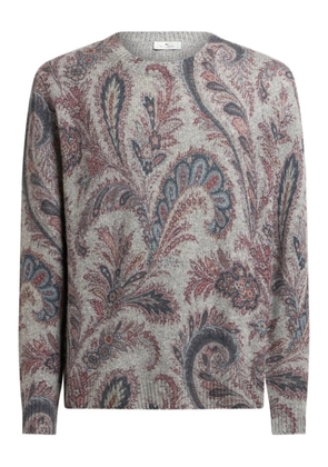 ETRO paisley-jacquard sweater - Grey