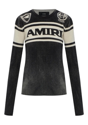 AMIRI logo-detail crew-neck T-shirt - Black