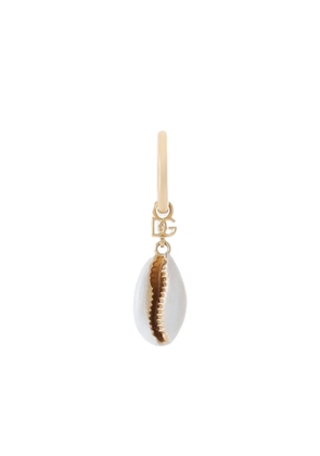 Dolce & Gabbana shell-pendant earring - Gold