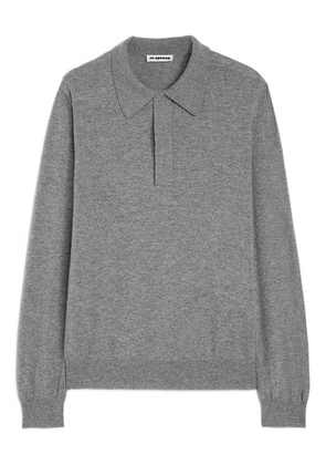 Jil Sander wool polo shirt - Grey