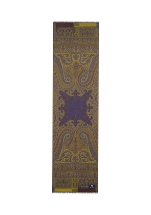 ETRO paisley jacquard scarf - Green