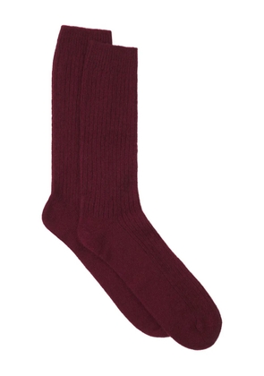 Lanvin ribbed-knit socks - Red