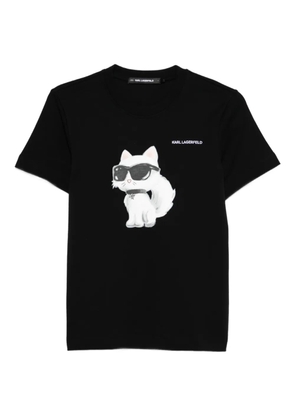 Karl Lagerfeld cat-print T-shirt - Black