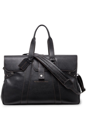 Brunello Cucinelli Weekender Country holdall bag - Black