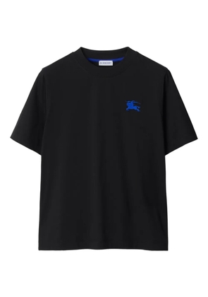 Burberry Equestrian Knight-embroidered cotton T-shirt - Black