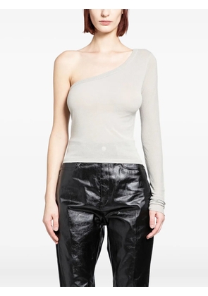 Rick Owens Concordians Ziggy one-shoulder top - Grey
