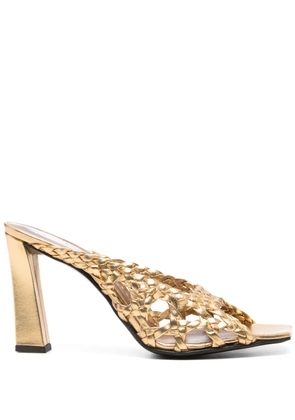 Giuseppe Zanotti 90mm GZ Mya Cage sandals - Gold