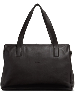 Zegna Secondskin leather holdall bag - Brown