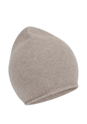 POTAMY rolled-brim beanie hat - Neutrals