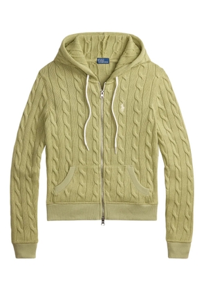 Polo Ralph Lauren zip-up cable-knit hoodie - Green