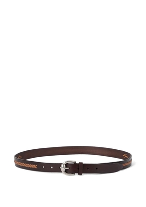 Brunello Cucinelli braided-detail belt - Brown