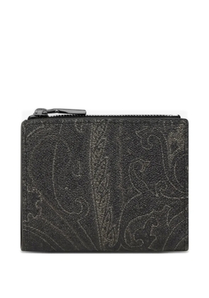 ETRO paisley zip wallet - Black