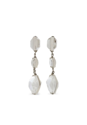 Jil Sander drop earrings - Silver