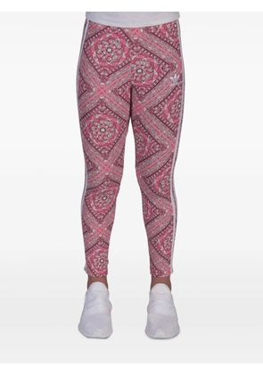 adidas paisley-print leggings - Pink