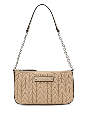 Karl Lagerfeld quilted chain shoulder bag - Neutrals