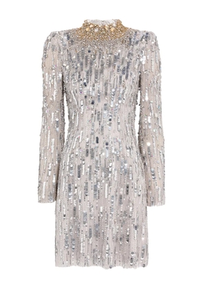 Jenny Packham Passion sequin-embellished mini dress - Grey