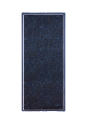 ETRO paisley-pattern scarf - Blue
