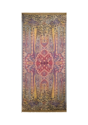 ETRO animal-pattern scarf - Brown