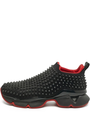 Christian Louboutin Pre-Owned spike sneakers - Black