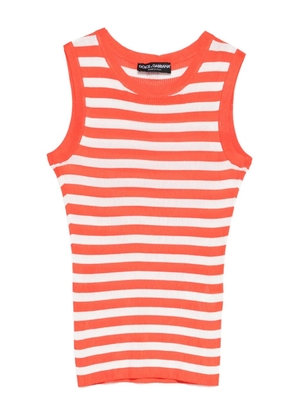 Dolce & Gabbana striped top - Orange