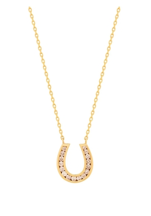 Kamushki 18kt yellow gold Horseshoe diamond necklace